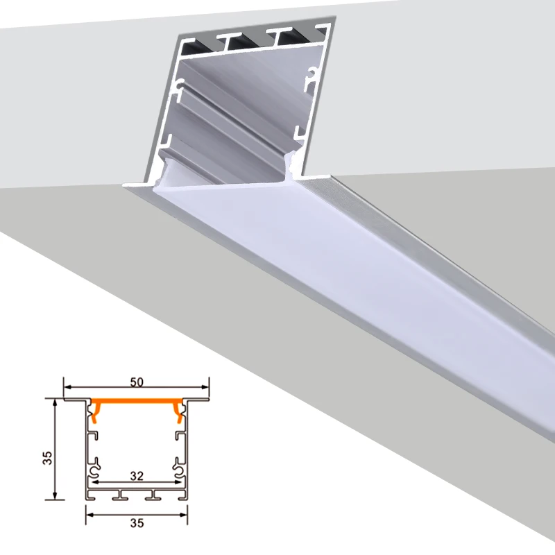 6063-T5 Hanging office light linea extrusion led
