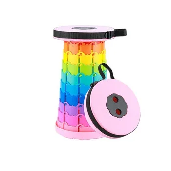 New Outdoor Retractable Portable Lounge Camping Foldable Convenient Camping Chair Stool