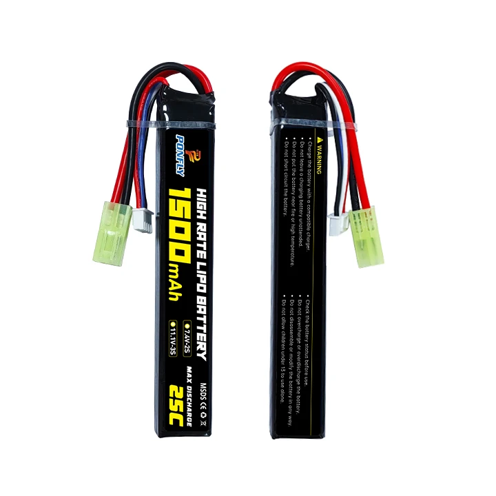 Перезаряжаемые 7 4 В 11 1 25C 2S 3S 1500mAh аккумуляторные батареи для страйкбола литиевые моделей