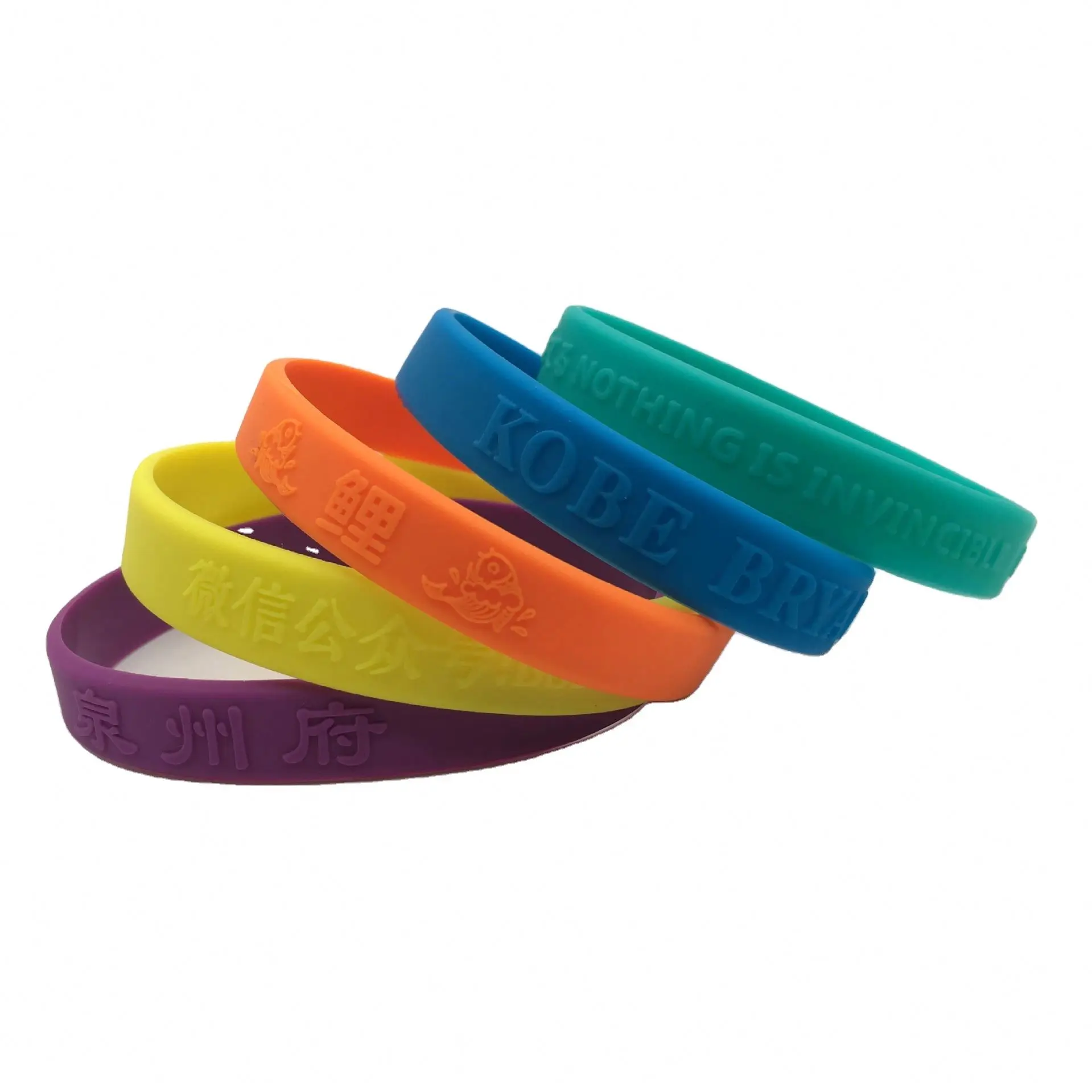 Customized Printing Lettering Rubber Hand Ring Sports Wrist Ornament Wholesale Customized Cap Cover Silicone Bracelet