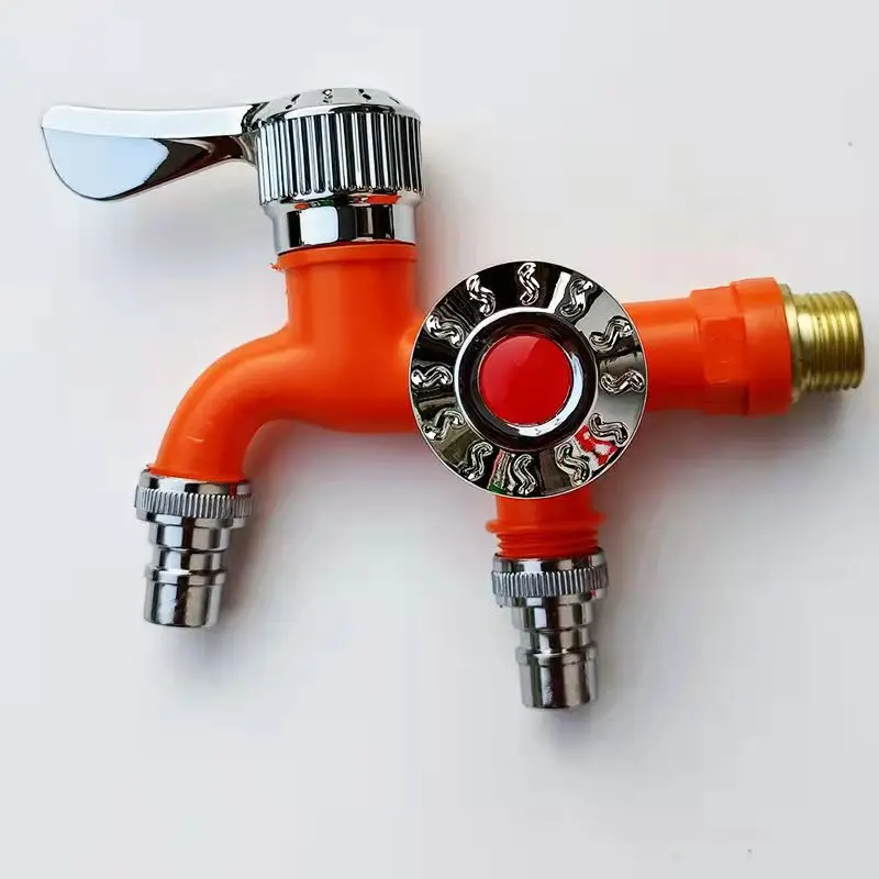 LJ-414 PPR accessory faucet plastic faucet PPR pipe fittings plastic water tap bathroom faucet