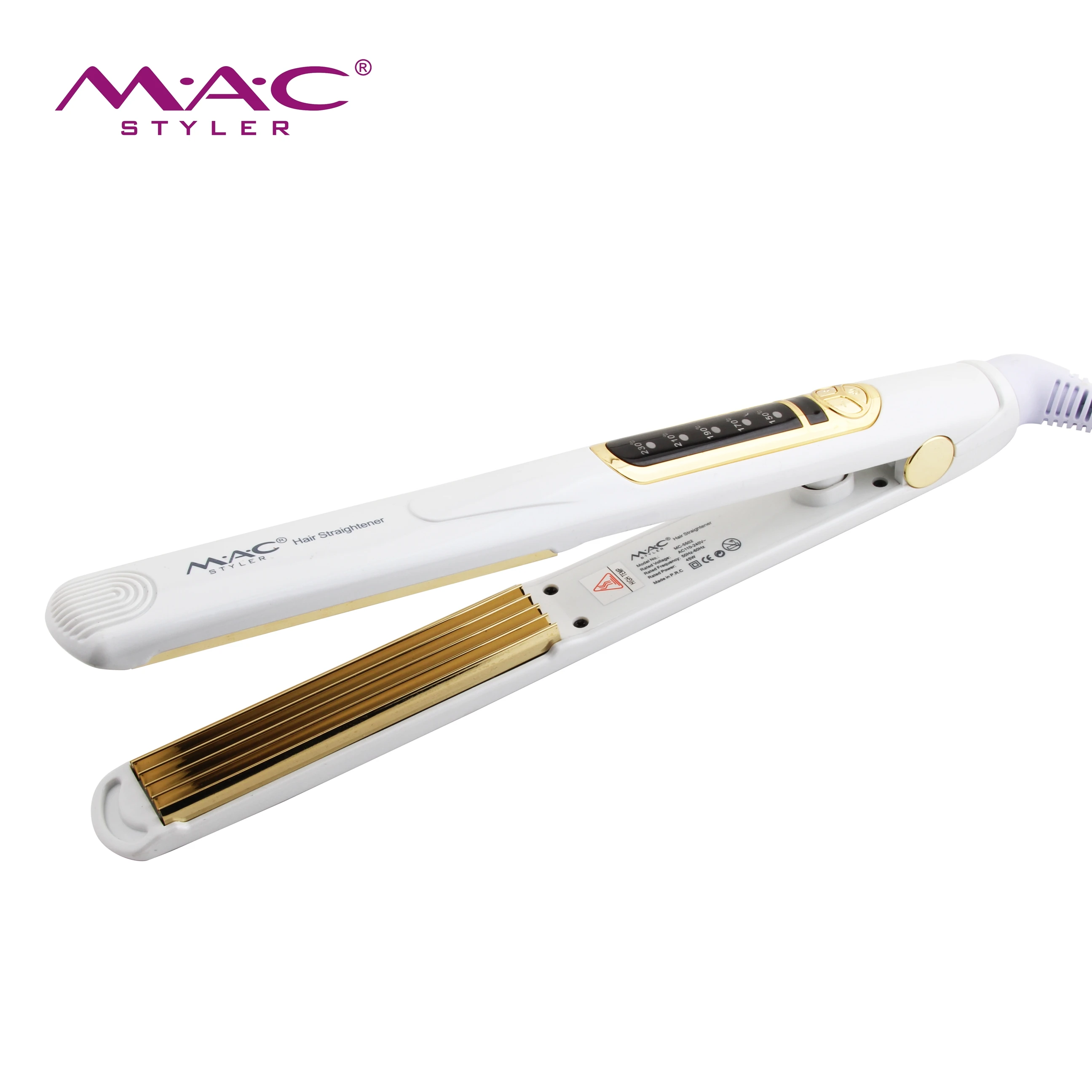 Hot Sell Corn Splint Multi-function Curling And Straightening Professional Flat Iron Hair Straightener