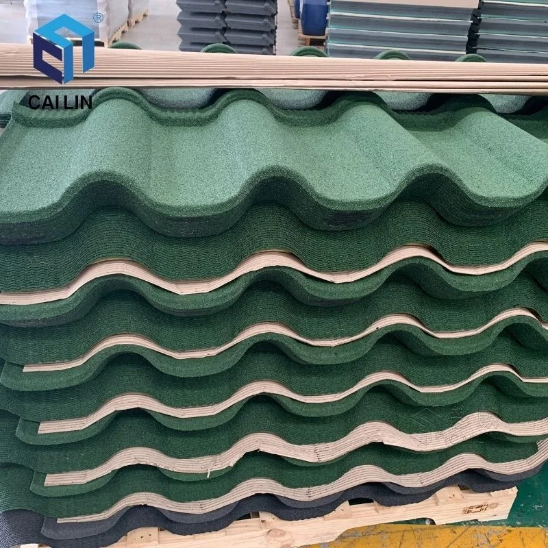 50 Years Warranty Construction Materials Golan Type Color Coating Aluminum Roof Tile Stone Coated Shingle