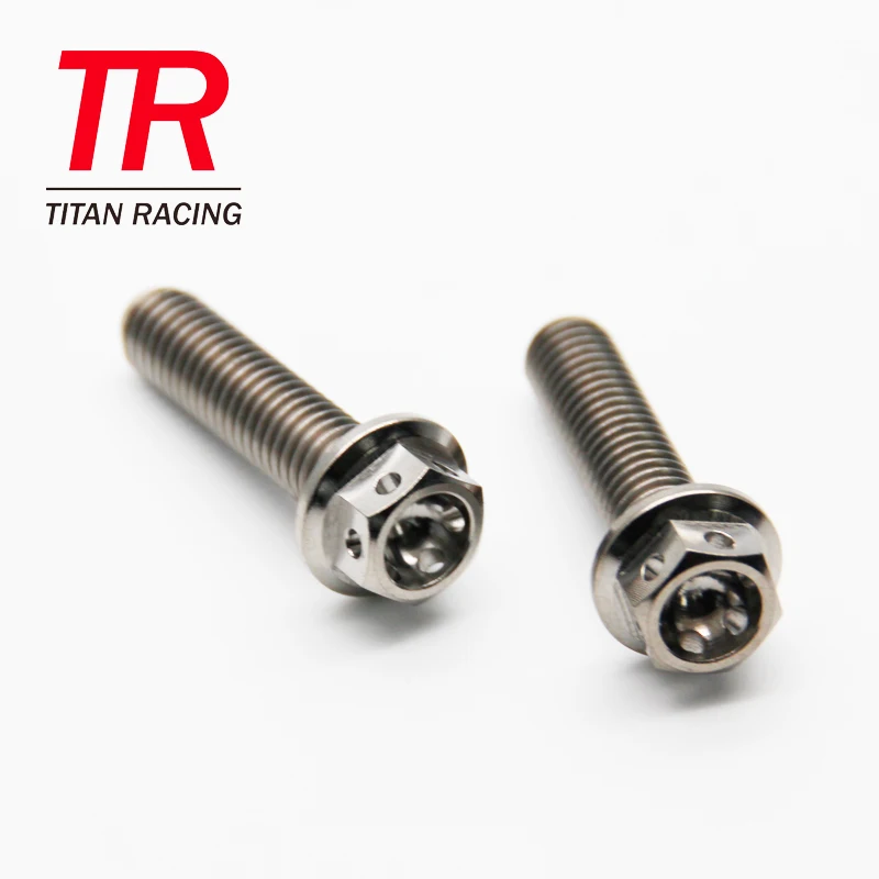 M8 M10 Titanium Caliper Bolts Race Spec Hex Flange Bolt
