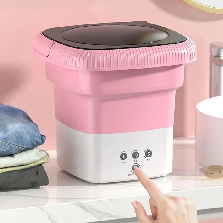 Underwear Socks Fully-automatic Electric Foldable Tub Laundry Washer Portable Mini Folding Washing Machine With Spin Dry