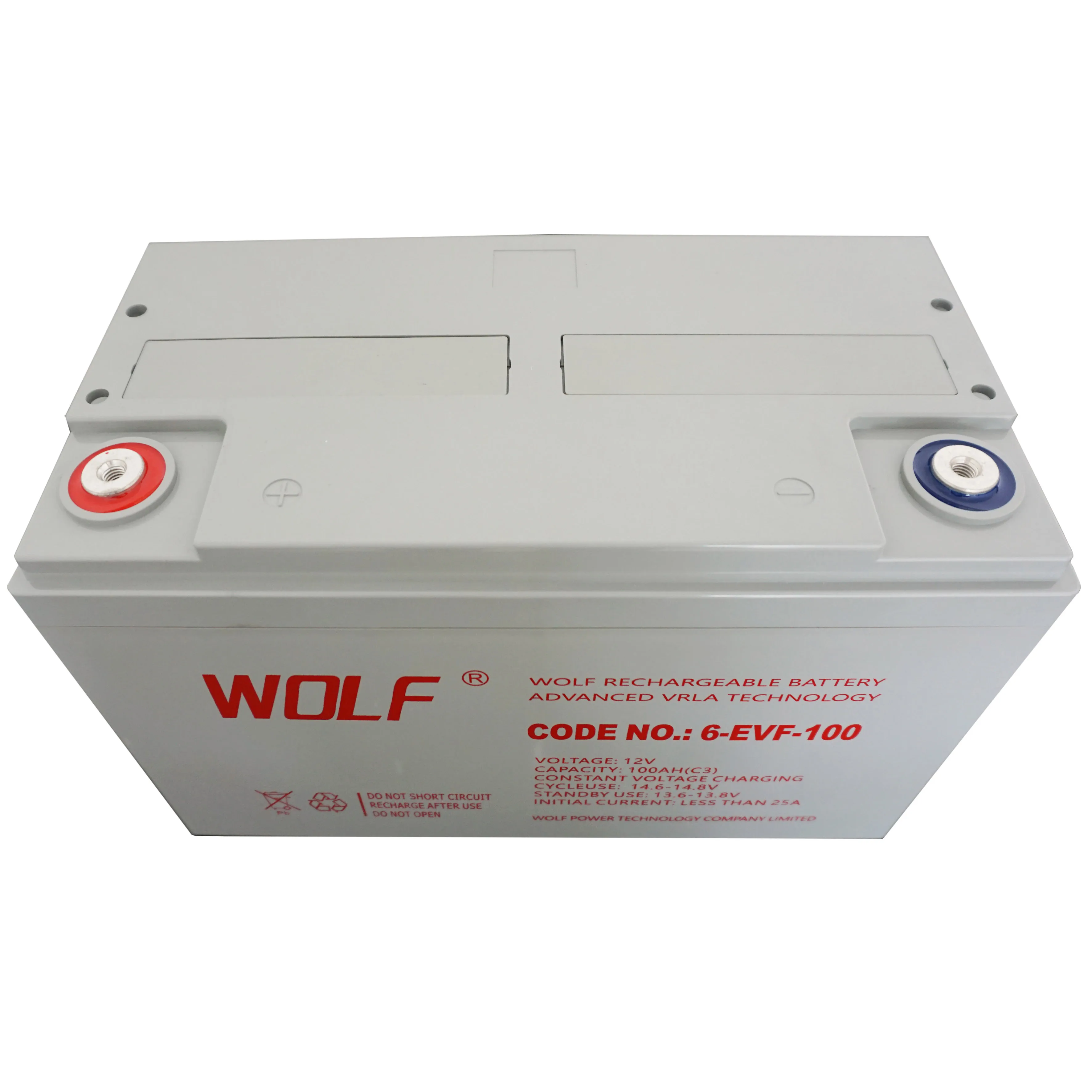 Factory price 6-EVF-100 Deep Cycle Gel Battery 12V 100Ah for Electric Vehicle/Electric Car