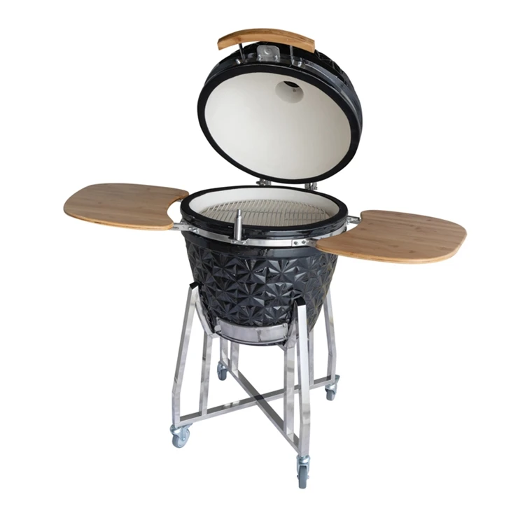 High Quality Portable Charcoal Barbecue Rotating Skewers Kamado Outdoor Ceramic Bbq Grill