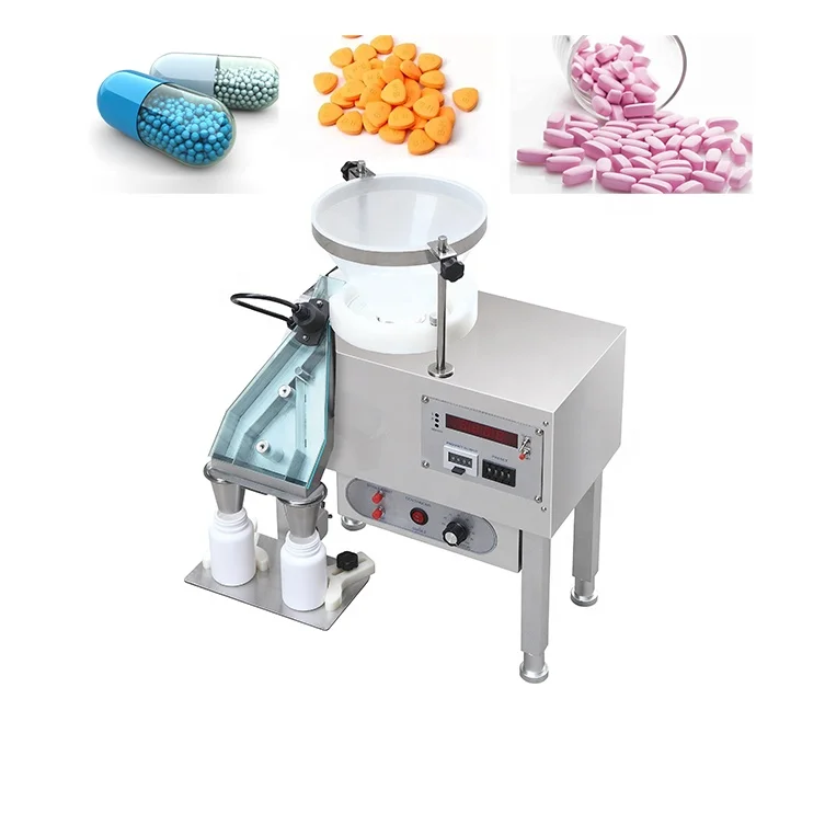 Pharmaceutical Button Simple Structure Desttop Semi Automat Tablet Capsule counting and filling machine for Pills