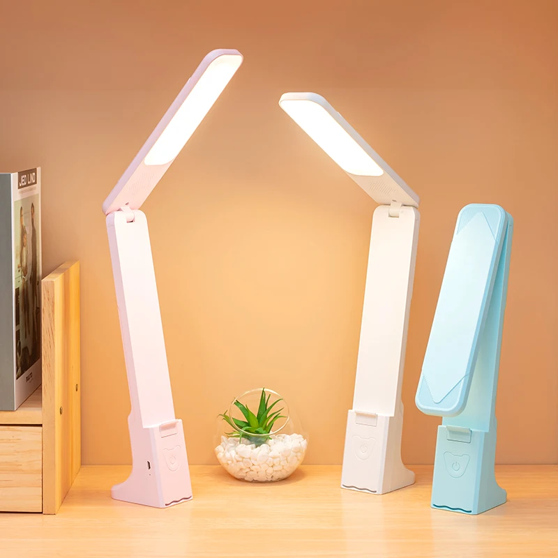 OEM ODM, Складная Настольная лампа для чтения с тремя скоростями и Usb-зарядкой