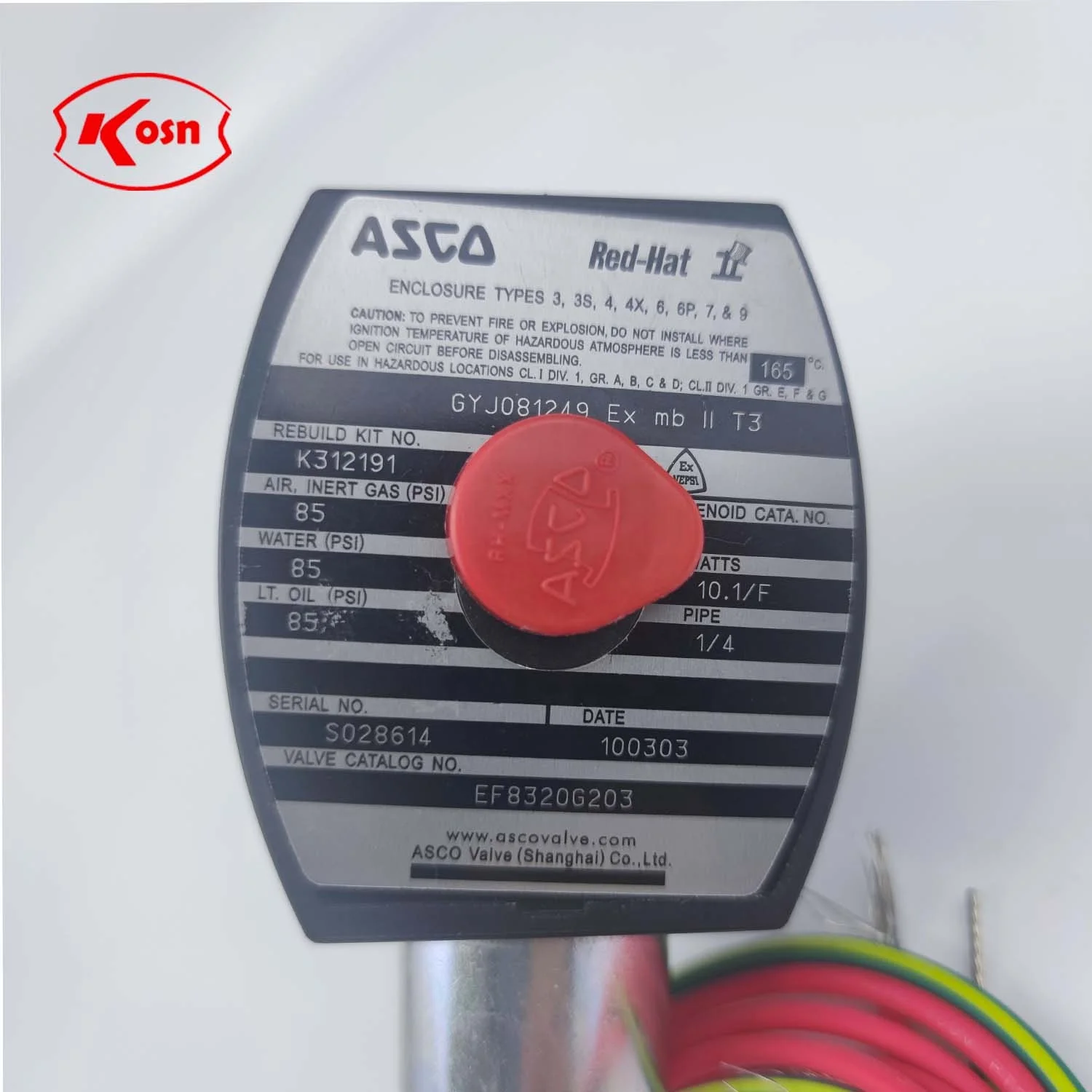 Best Price! ASCO EF8320G203 Solenoid valve  best price parker red hart control hydraulic pneumatic switch for air&gas