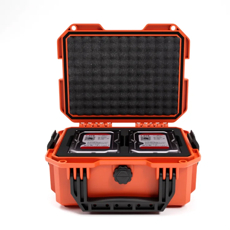 GLARY hard drive case protective box universal travel hard drive carrying case lockable digital hard drive instrument case box