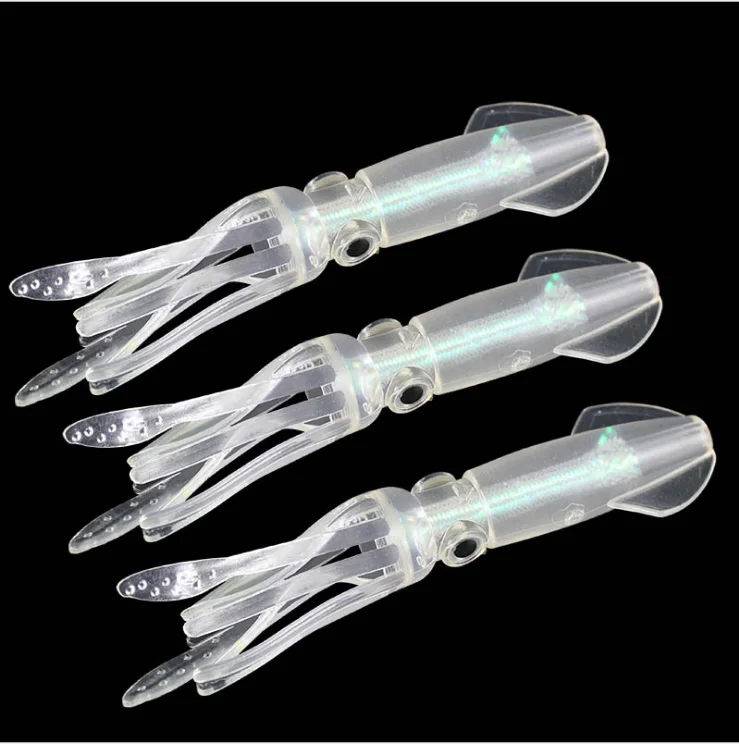 Soft PVC Octopus Squid Fishing Swim Baits 9g 10cm Squid Lure Fishing Octopus Skirts Lures Bait Trolling