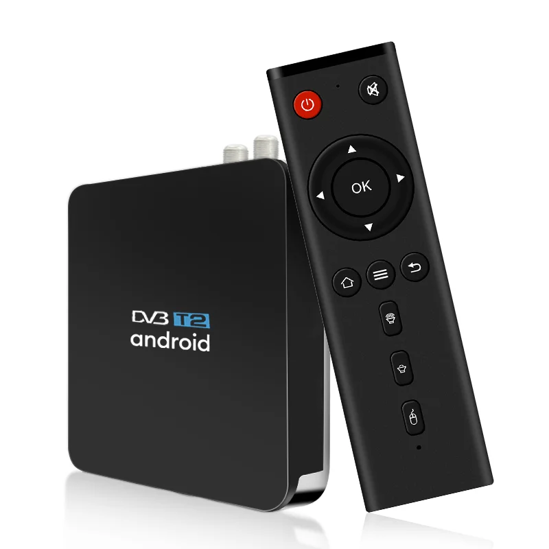 1080p t2 combo tv box DVB T2 DVB Hybrid with BT digital receiver ott dvb t2 android tv box with factory price