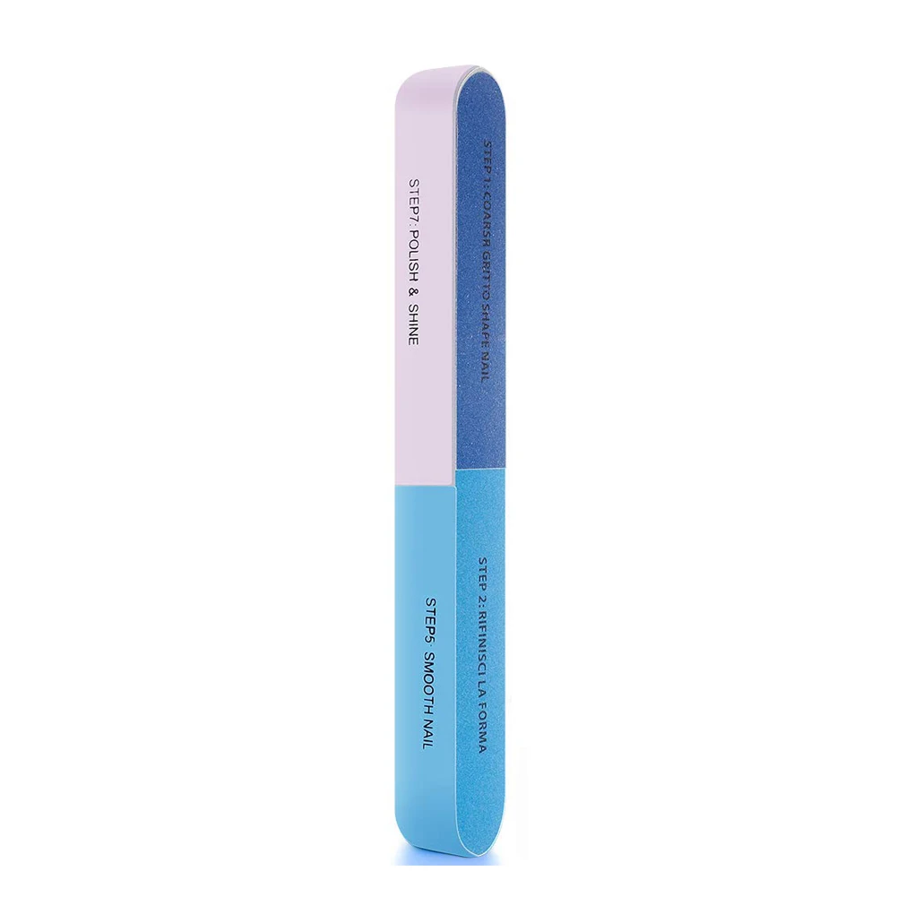 7 Steps Nail File Buffer Block Natural Nail File Professional For Polishing Nail Art