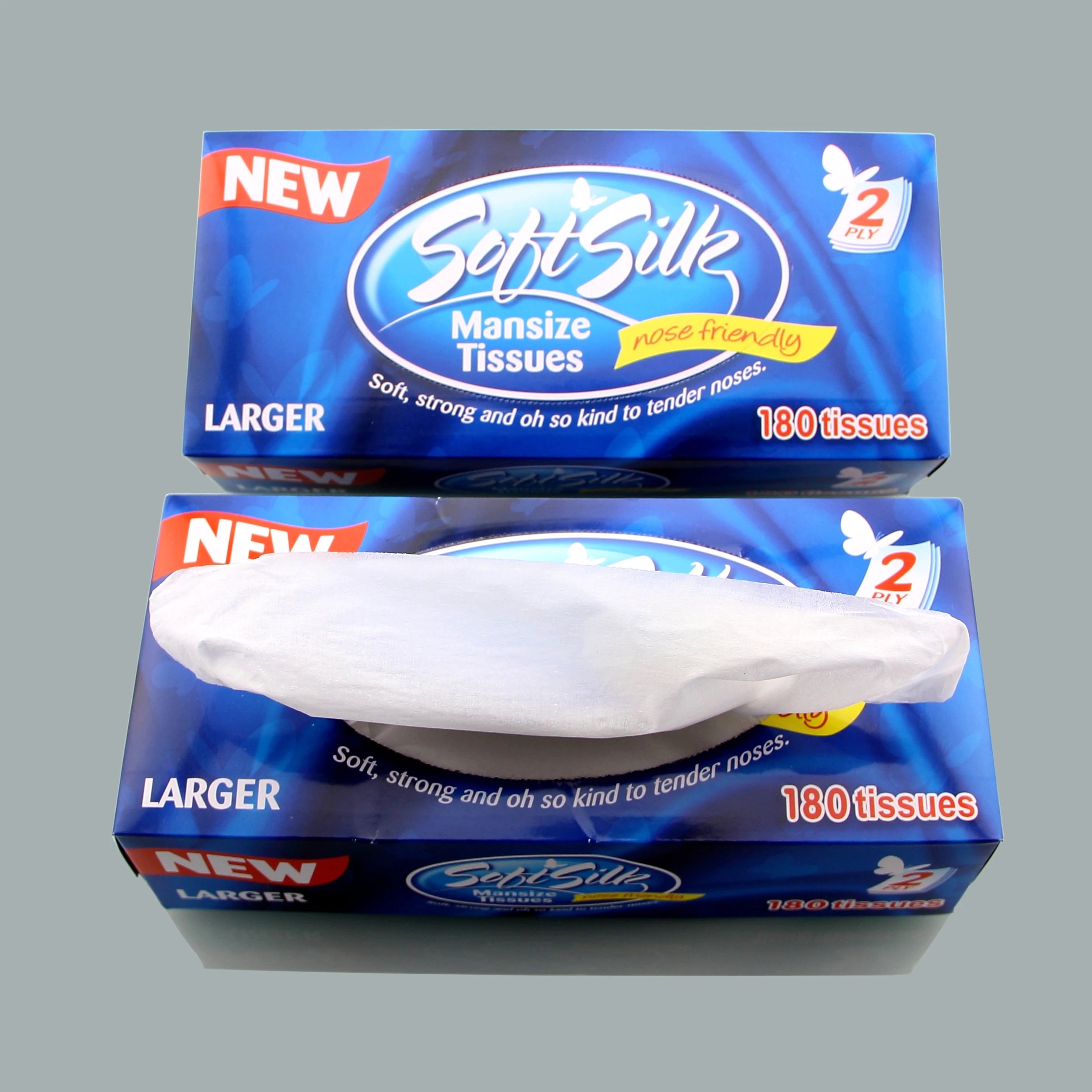 Mansize facial tissue