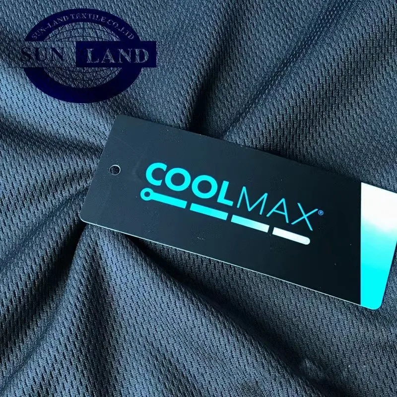Wholesale Customlzation 100% Polyester Single Coolmax Mesh Knit Jersey Fabric For School Football