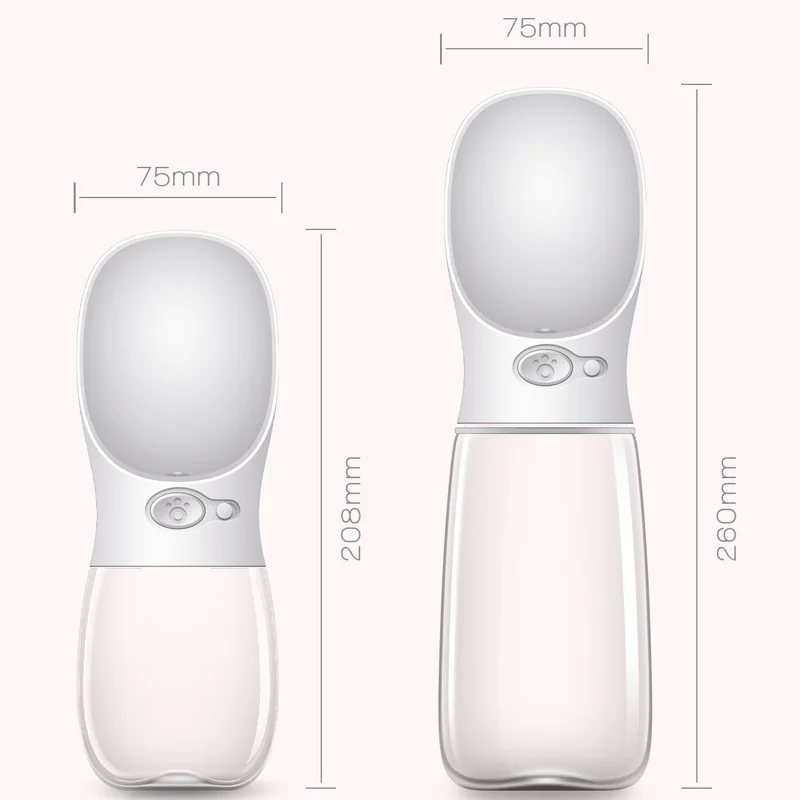 Manufactory Leak Proof pet Dog Water Bottle for Walking 12oz 18OZ Portable Pet Water Bottles for Puppy Small Medium Large Dogs