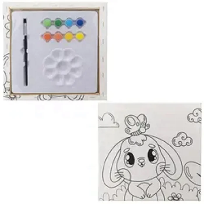 Popular Cartoon Design Kids Birthday Educational Gift Custom Service Coloring Kids Painting Set