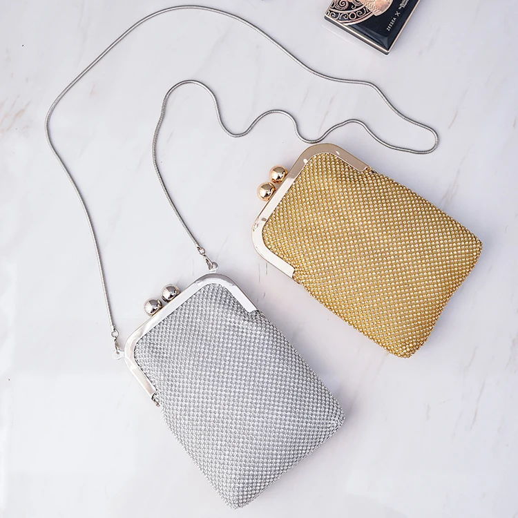 Вечерняя сумочка для мобильного телефона популярный кошелек со стразами новинка 2021 вечерний клатч ручной работы с зажимом вечернего платья