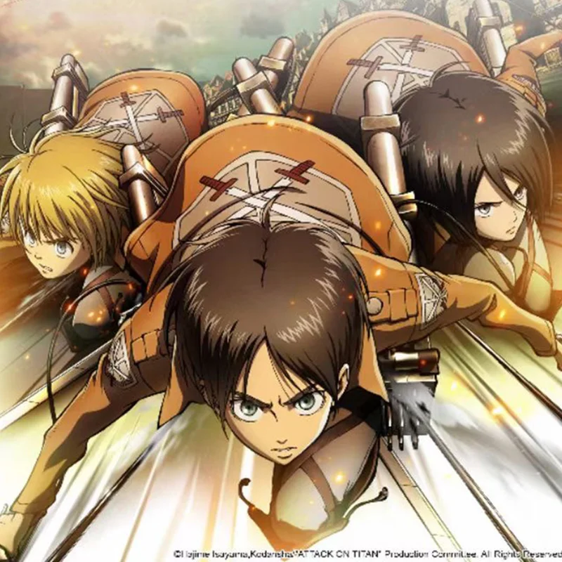 Японское Аниме Нападение на Титан TCG CCG редкий Eren Jaeger Ackerman коллекционный стол игральные карты Детские Подарочные игрушки бустер коробка