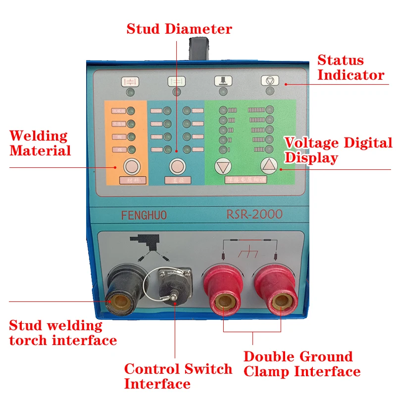 Bolt welder RSR drawn arc CD capacitor discharge shear stud welding machine with gun