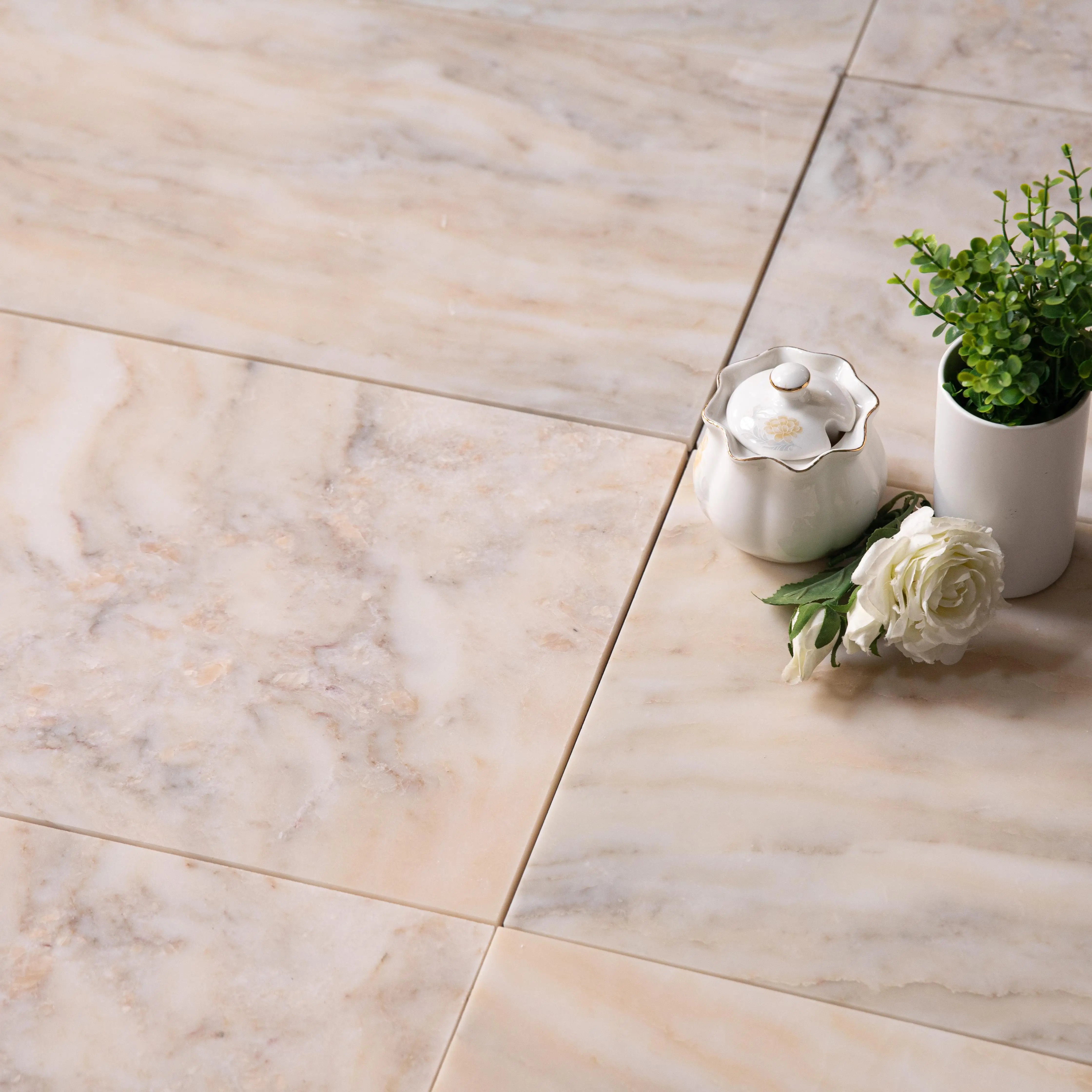 Centurymosaic Natural Stone Rosa Aurum Cross Cut Marble Tiles for Interior Wall and Flooring Wholesale