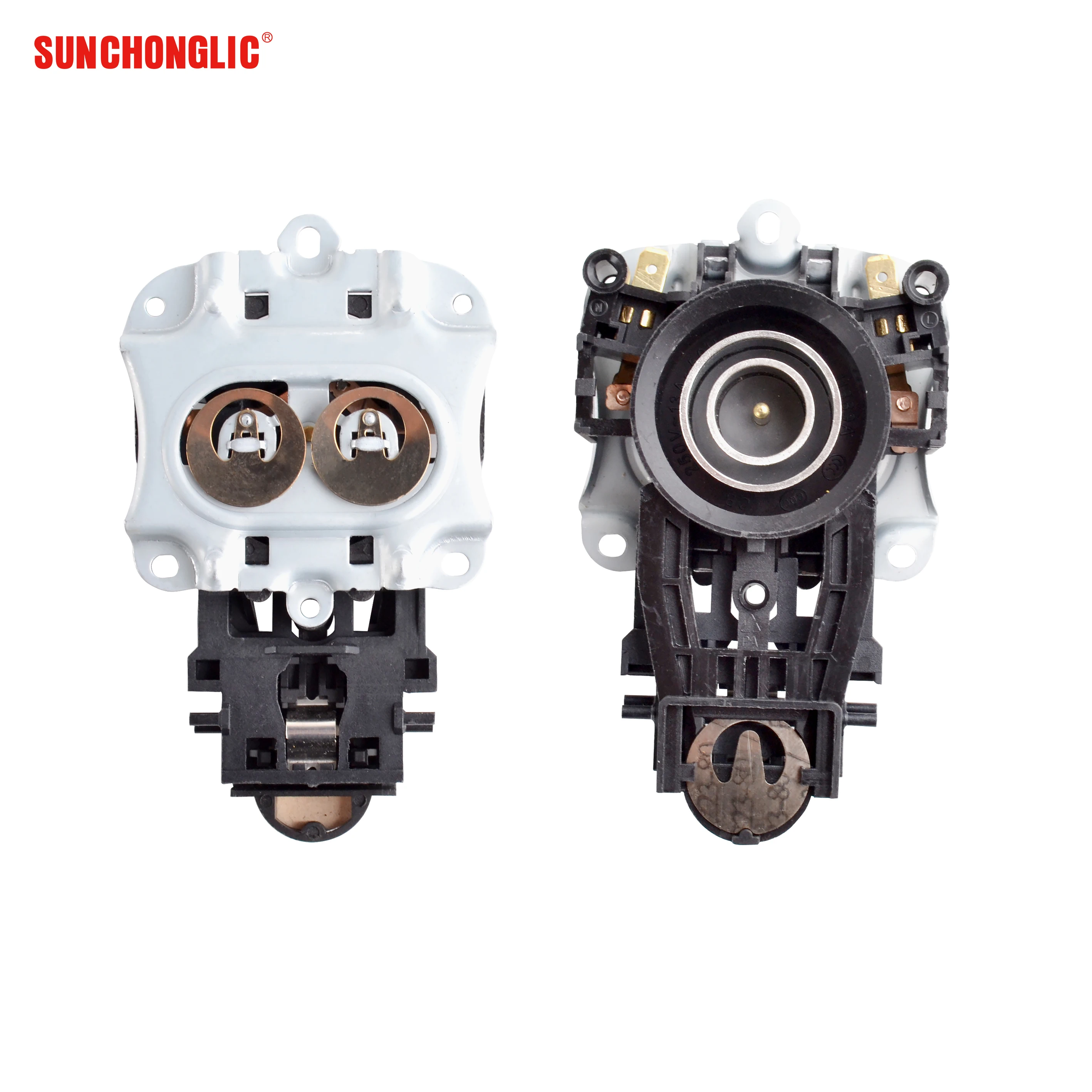 Sunchonglic electric kettle spare parts electric kettle coupler upper body  double ring narrow U889A iron bottom