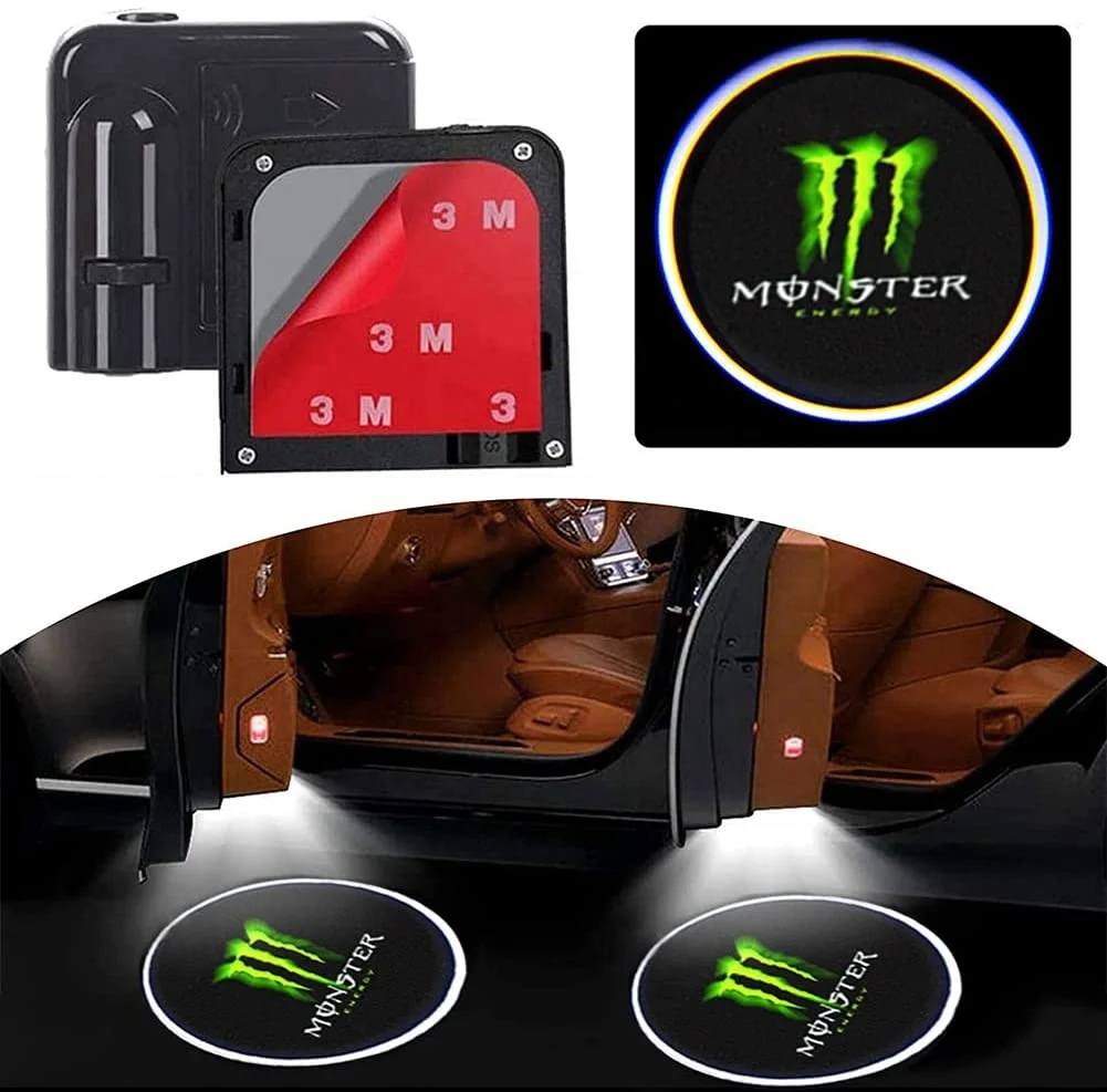 Top 1 Auto Car Welcome Logo lighting Shadow Car Door Logo Projector Logo  Led Lighting Lamp for Other Car Interior Accessories