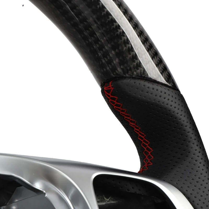 Custom Alcantar carbon fiber steering wheel For ben z 2015-2018 E43 CLS63 AMG GT C63S E63S racing wheel convertible