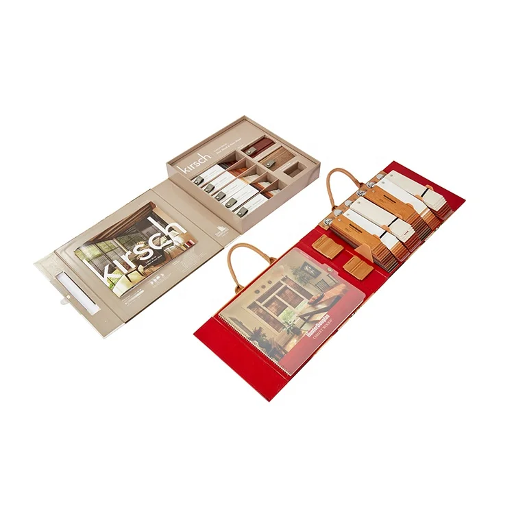 Customized Swatch book For wood blinds