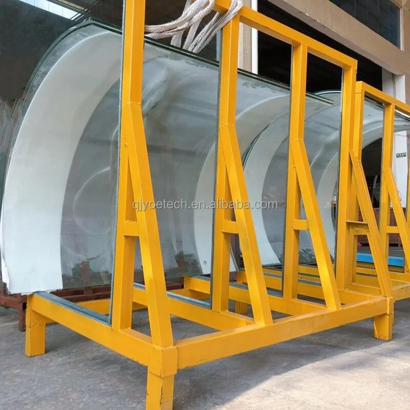 Curved Tempered Bent Safety Glass Toughened Glass Panel for Curtain Wall Construction Projects