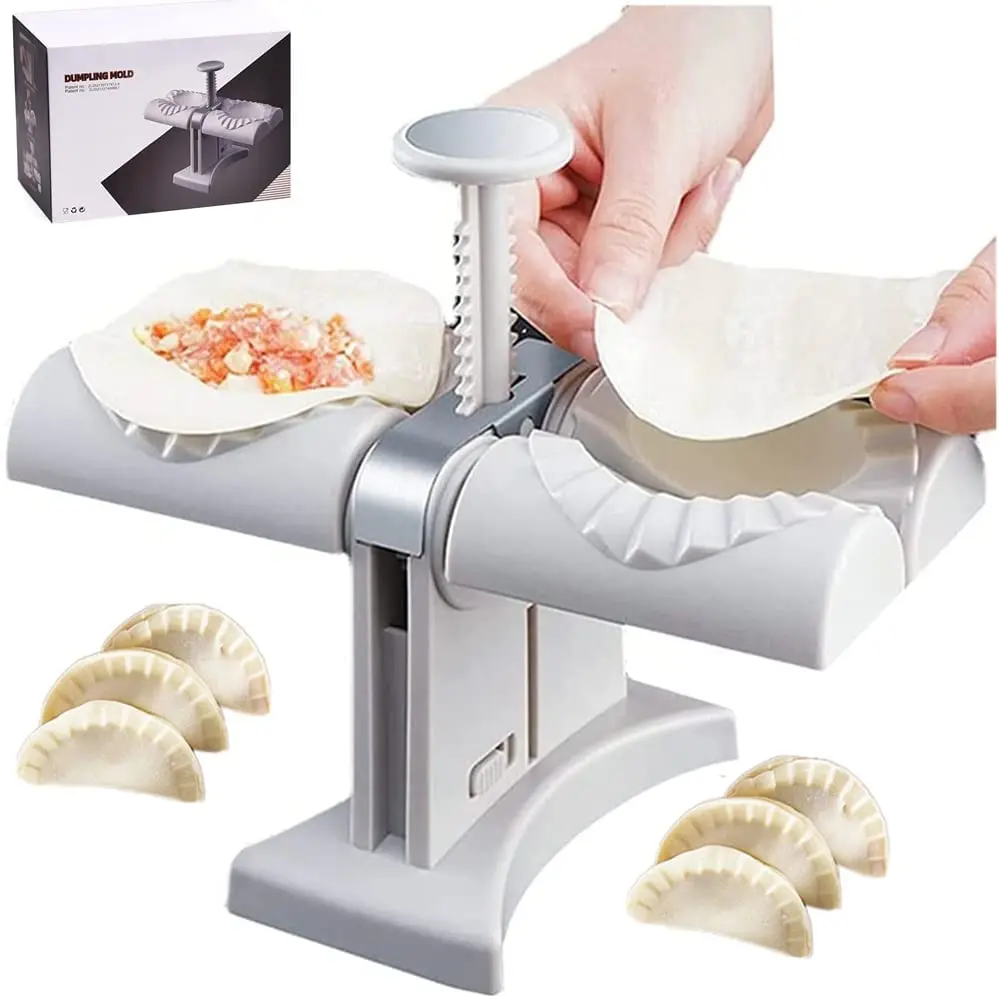 Factory Supply Metal Molder Home Momo Skin Magical Kitchen 2In 1 In 2 Machine Wrapper Sweet Luqaimat Manual Dumpling Maker Small