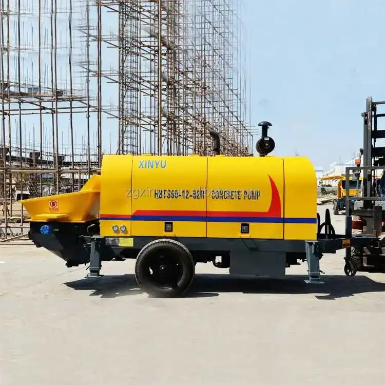 Mobile Diesel Concrete Pump Concrete delivery cylinder concrete Trailer pump For Construction Project