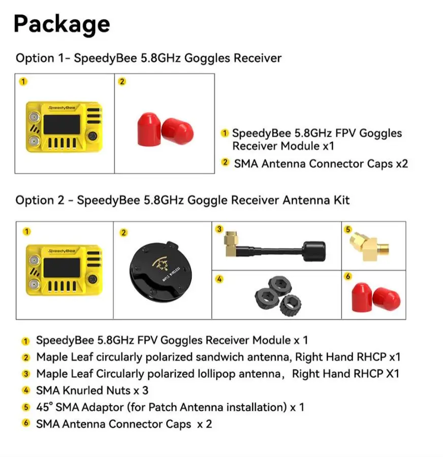 5.8GHz 48CH Dual Receiver OLED Support OSD Firmware Update Ground Station Module For Fatshark For FPV Trail Riders