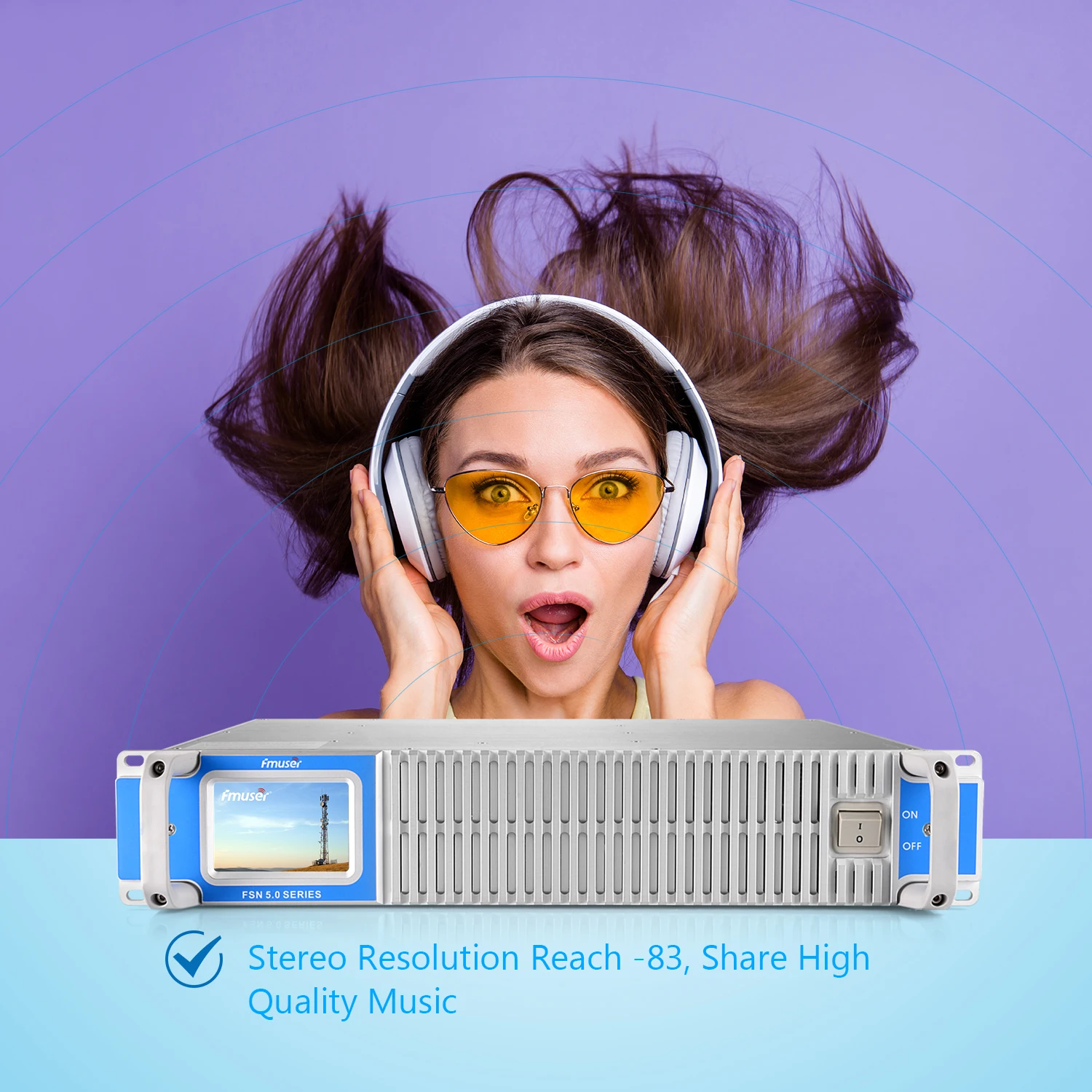  FMUSER FSN-1000W 1000 Вт 1 кВт FM-трансляционный радиопередатчик дальнего радиуса действия для оборудования