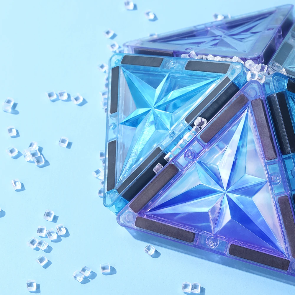 Good quality DIY educational toy for children magnetic building blocks Magnetic Blocks Big size reasonable price magnetic Tiles