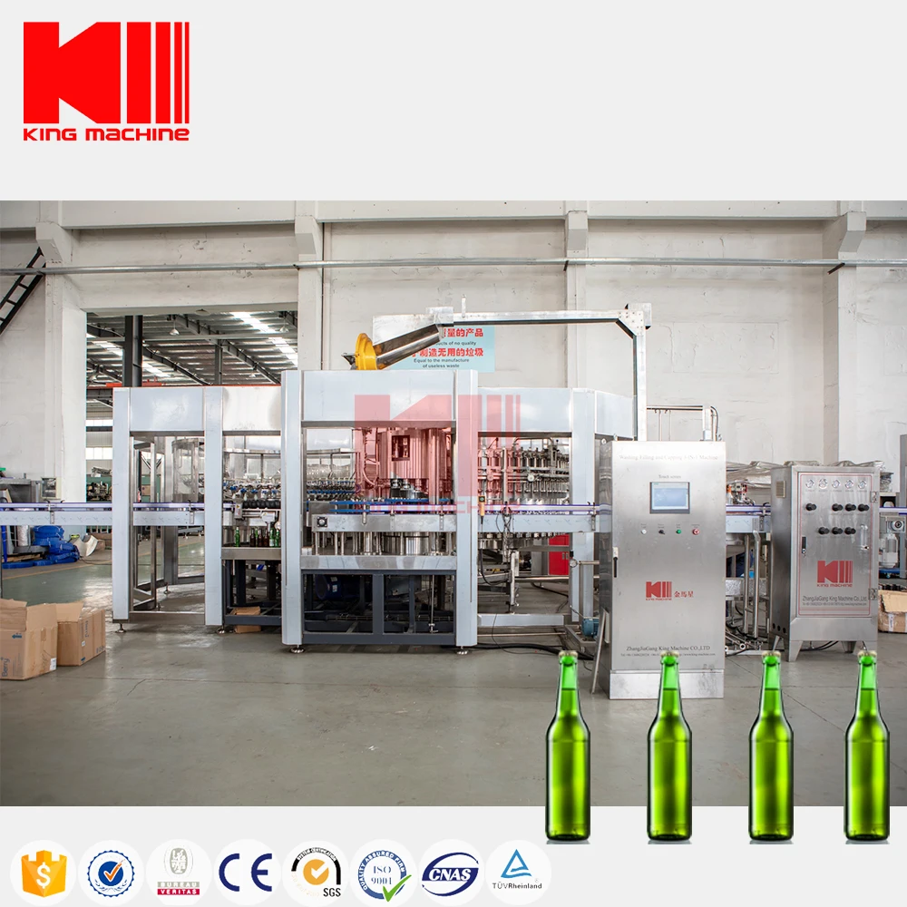 Manufacture High Rigidity Automatic High Speed Hot Fill Bottle Glass For Beverage Line