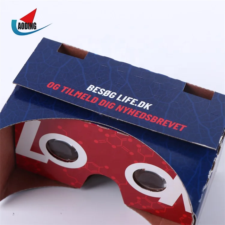 DIY 3D VR Google Cardboard Box Glasses Flat Version Videos Virtual Reality Glasses VR Cardboard Goggle Glasses