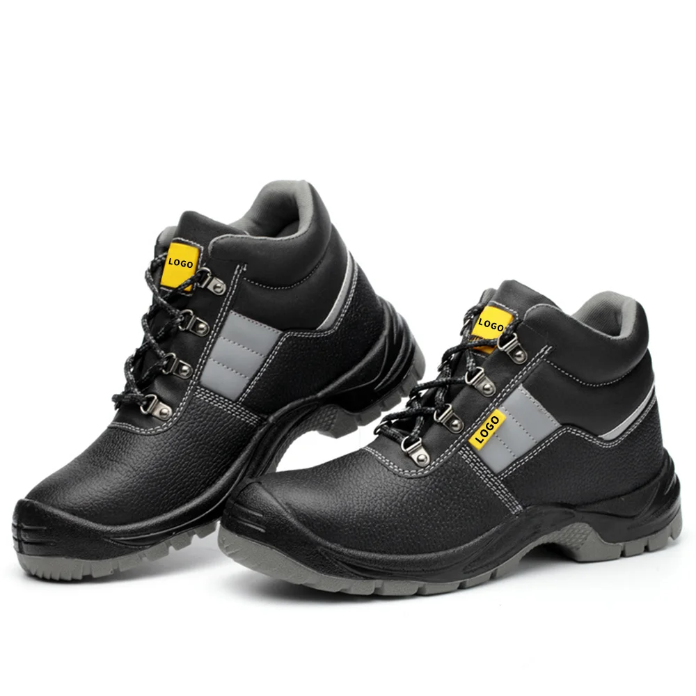 Wholesale Custom safety shoes construction safety work safety shoes singapore working boots leather shoes