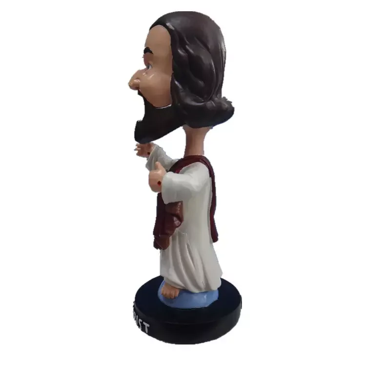 Custom Polyreisn Bobblehead Funny Shaking Jesus Christ Bobble Head Doll Resin Figurine For Car Decoration