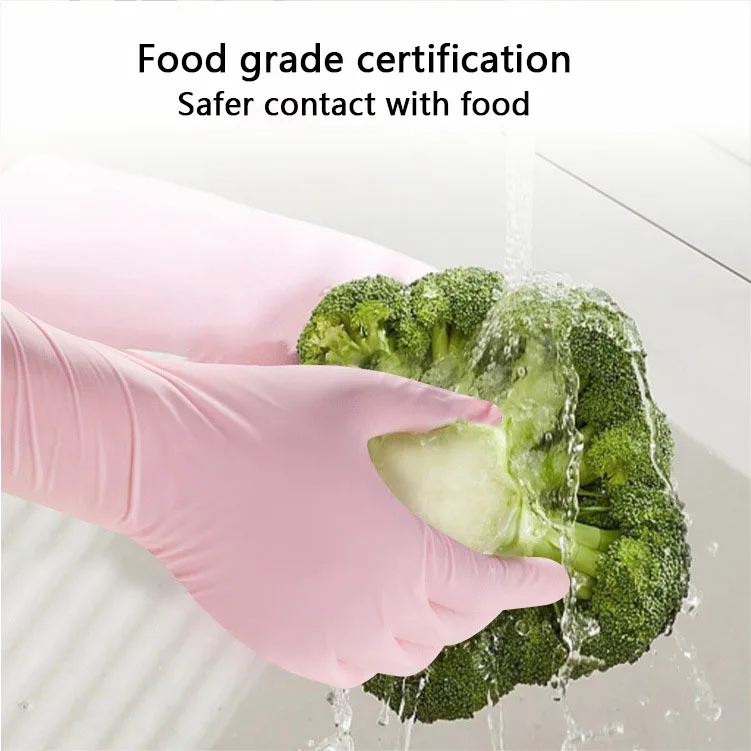 Tattoo Waterproof 5 6 8 Mil New With Logo 100 Pcs Box Price  Food Grade Pink Powder Free Nitrile Glove