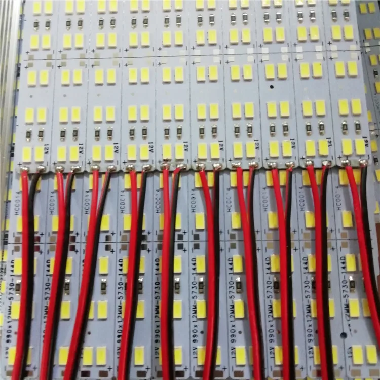 SMD2835 144leds LED Rigid Strip DC 12V SMD 5630 4014 7020 8520 LED Hard Rigid LED Strip Bar Light 1m Aluminium