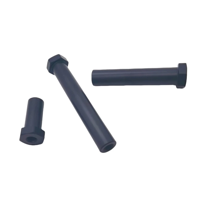 Professional Processing Custom High Precision Service Black Shaft CNC Machining Parts