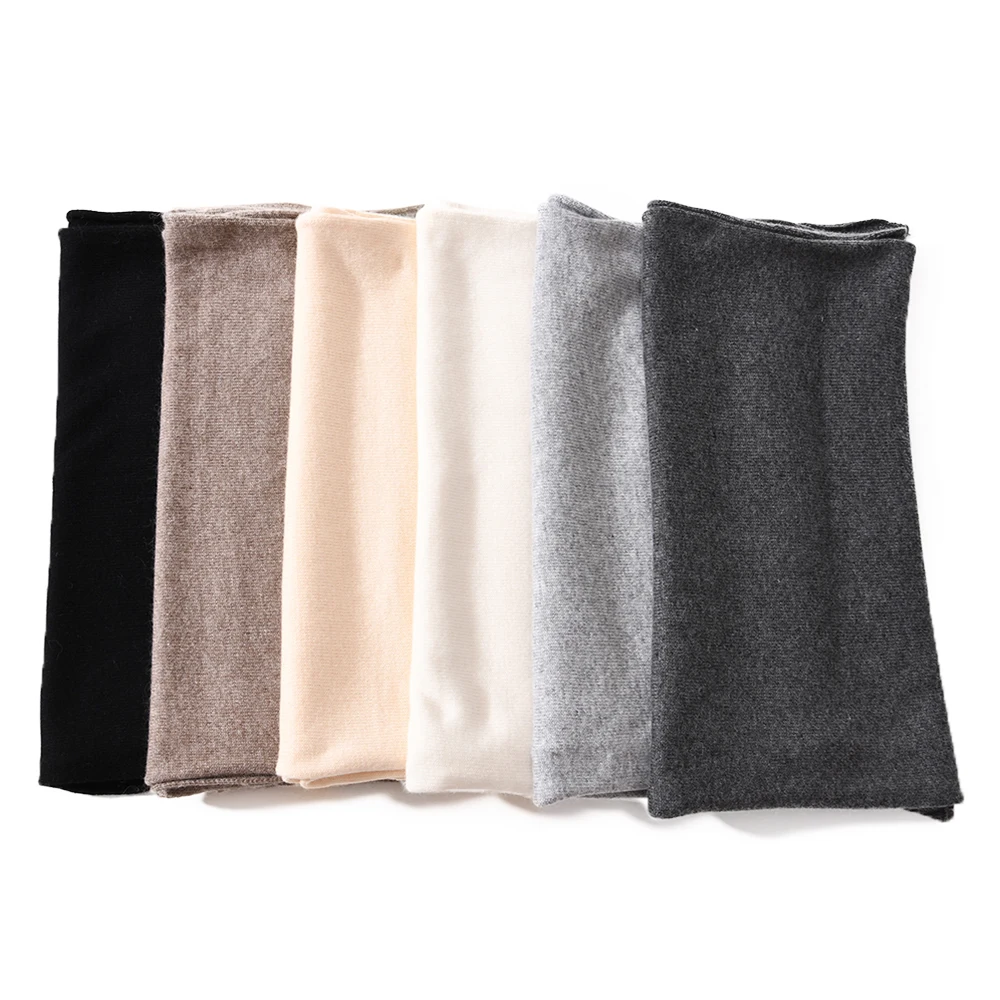 Модный роскошный простой зимний кашемировый шарф из пашмины на заказ для женщин, оптовая продажа, стильная шерстяная вязаная шаль и шарф