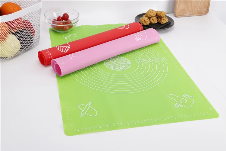 
Dough Rolling Nonstick Silicone Baking Anti-slip Mat Silicone Baking Mat Pastry Mat With Measurements 