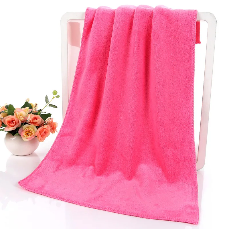 China Factory Wholesales customized microfiber face towel Weft knitting towel for face, hair, salon and hotel. 35x75cm