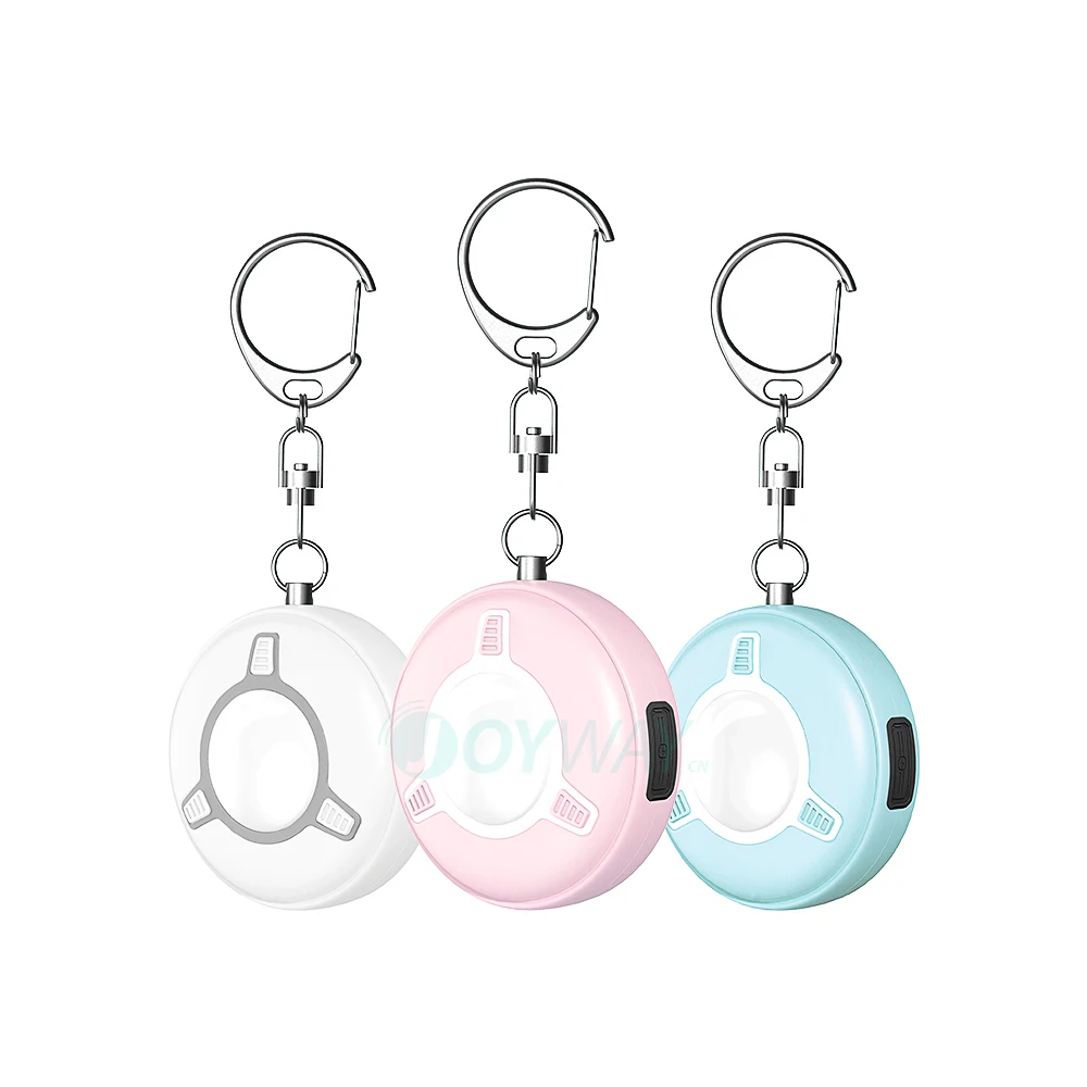 New Safe Sound 130db Recharge Self Defense Safety Personal Alarm Key Chain Led Siren Alarm For Women