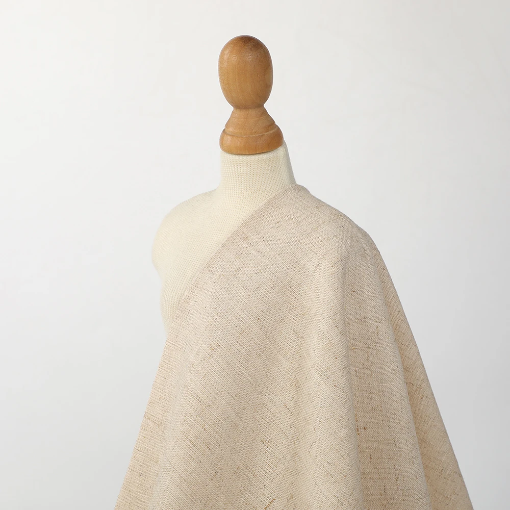 New Year Collection White Chenille Line Slub Fabric Shirt Dress for Girls Women Woven Organic Plain Style with Blackout Feature