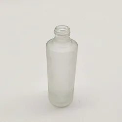Shan Dong Factory 85Ml  FROSTED L GLASS PERFUME BOTTLE WITH PLASTIC PUMP SPRAYER