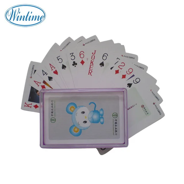 promotion plastic box PVC playing cards